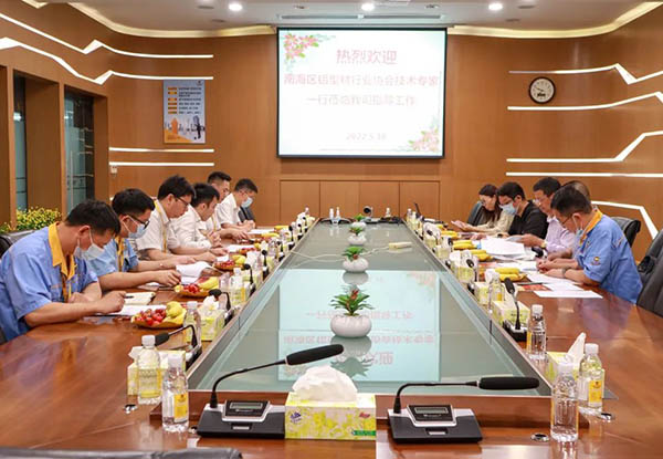 南海区铝型材行业协会手艺专家一行莅临南宫NG28集团指导事情。。。。。。