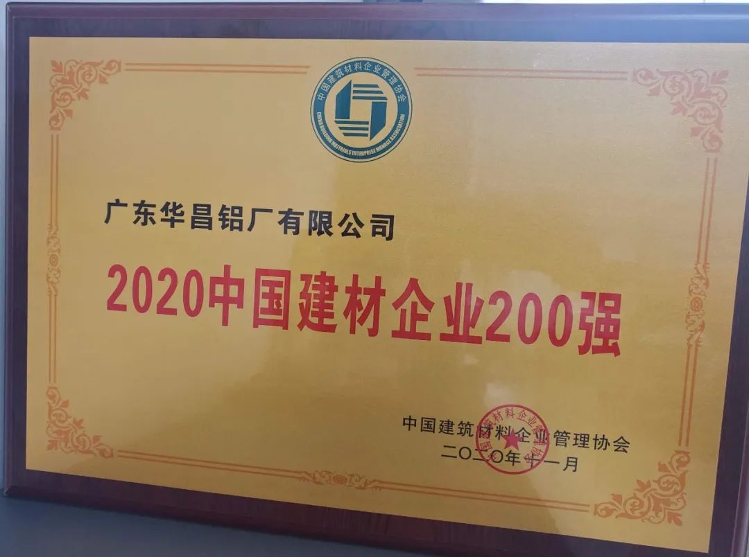 南宫NG28铝业获“2020年南宫NG28企业200强”，，，，，声誉背后是南宫NG28人对品质的坚守