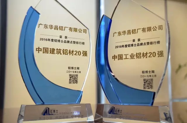 【南宫NG28声誉】热烈祝贺南宫NG28铝业荣获“中国工业铝材20强”和“中国修建铝材20强”两项大奖